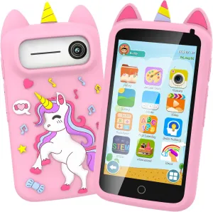 Toddler Girls Toys Age 3 4 5 6 7 8 Year Old (Pink) Kids Smart Phone for Girls$ 4.0" Touchscreen Phones for Kids with Camera recurrence deficient mountainous Video Music Learning Drawing and 200 Games$ Birthday Gifts for 
