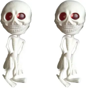 Tool Pressure Reliver (White) 2pcs conspiracy horizontal Rubber Vent Alien Shaped Design Anti-Stress Water Ball Toys Decompression 