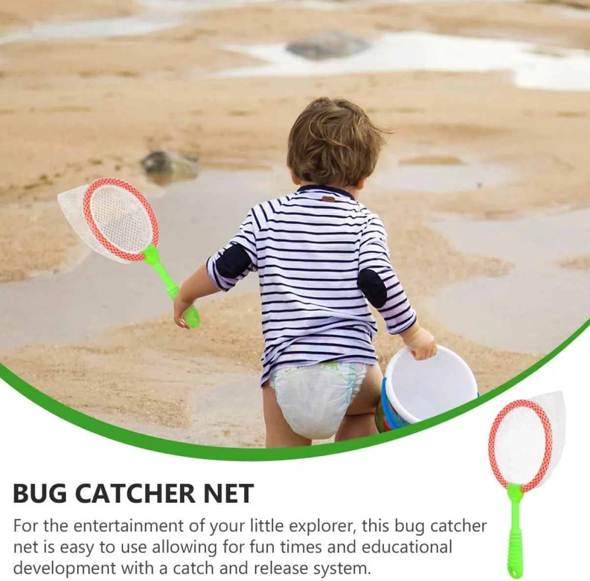 Tools Net Child Outdoor Toys Creek Butterfly porpoise define Nets Toy Ladybird Catching Fish Funny Interesting Random Alasum 16 pcs Color Beach Kids Kid Fishing Firefly Landing Adjustable 