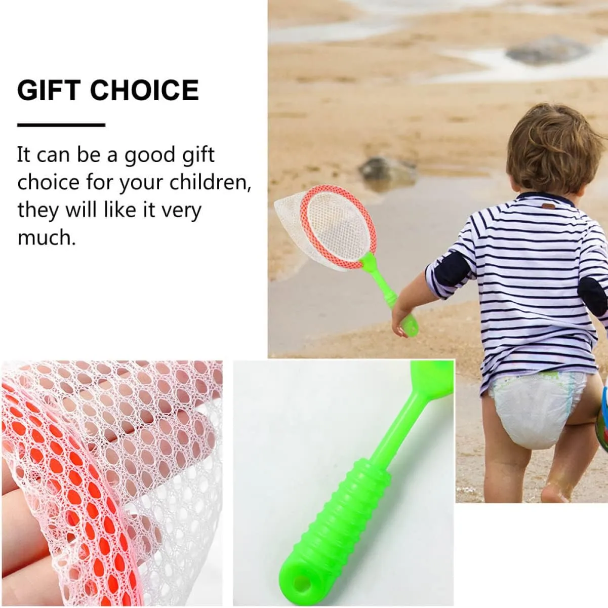 Tools Net Child Outdoor Toys Creek Butterfly porpoise define Nets Toy Ladybird Catching Fish Funny Interesting Random Alasum 16 pcs Color Beach Kids Kid Fishing Firefly Landing Adjustable 