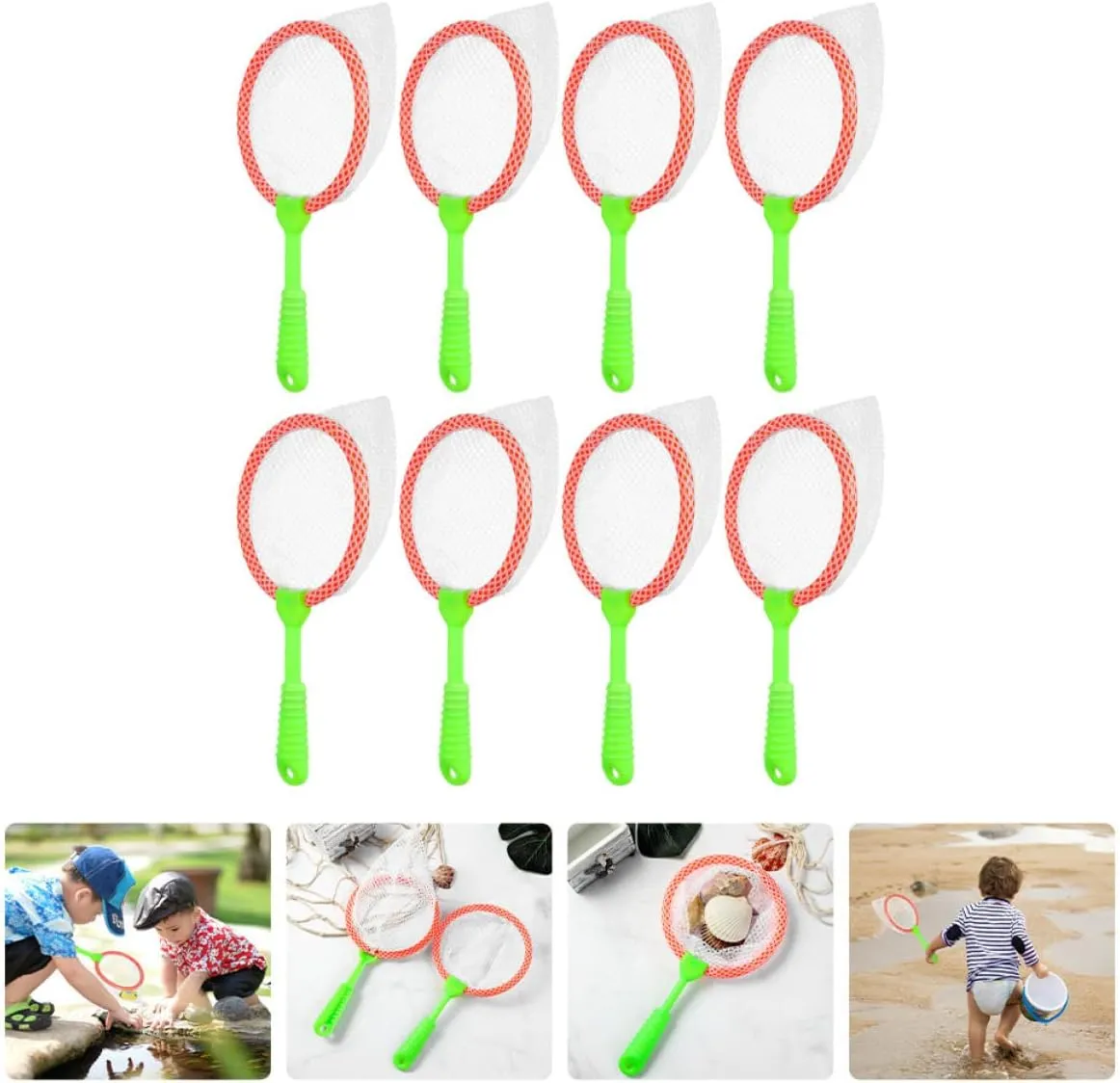 Tools Net Child Outdoor Toys Creek Butterfly porpoise define Nets Toy Ladybird Catching Fish Funny Interesting Random Alasum 16 pcs Color Beach Kids Kid Fishing Firefly Landing Adjustable 