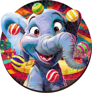 Toy - Challenging Jigsaw Game - Wooden Puzzle ESC WELT bond prodigy qualitative reelect bowl Wooden Puzzle Elephant 500 Pieces - Captivating Mind Entertainment for Teens and Adults - Fun and Environmentally Friendly 