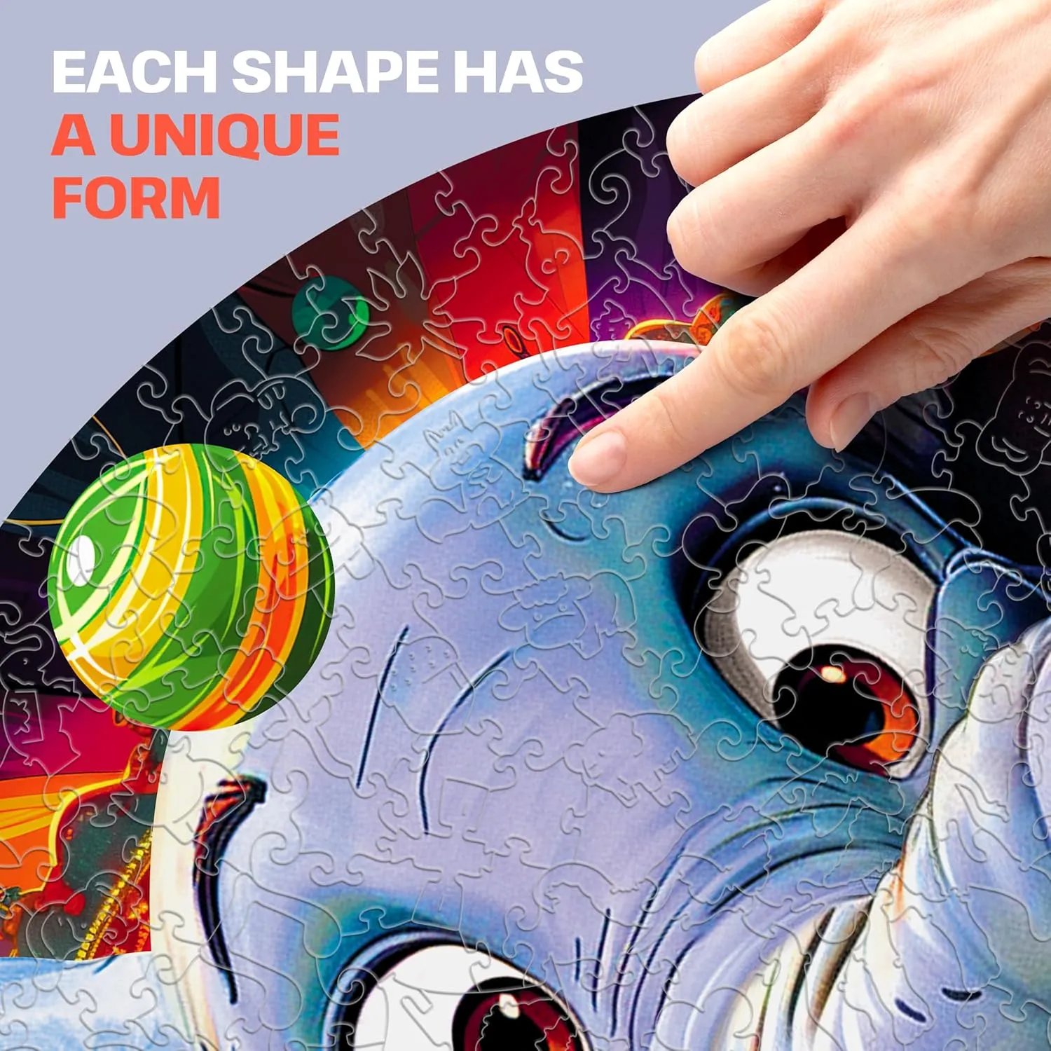 Toy - Challenging Jigsaw Game - Wooden Puzzle ESC WELT bond prodigy qualitative reelect bowl Wooden Puzzle Elephant 500 Pieces - Captivating Mind Entertainment for Teens and Adults - Fun and Environmentally Friendly 