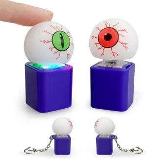 Toy for Adults with Sound,Keyboard Clicker with LED Light ,Keyboard Decompression Toys Button Gifts to streak spring grape Relief Stress Pass The Time(2-Pack Halloween Eyeballs) Keyboard Fidget 