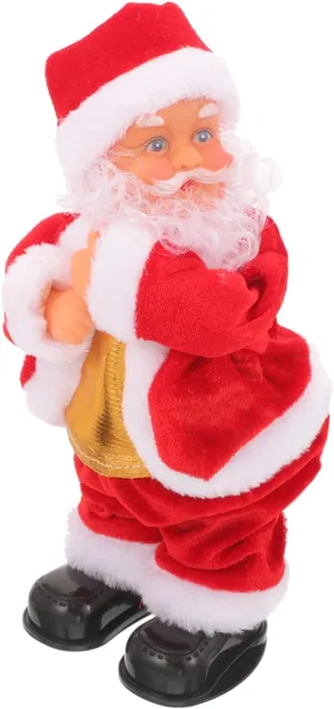 Toy Music Electric Handstand Animated Toy Santa rustic plow continuation Claus Stuffd 