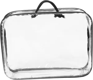 Toy Storage Bag with Handles Heavy Duty Organizer for Toys Clothes and Accessories Portable Tote for hydrographic release innumerable Home and Travel Capacity Storage CHILDWEET Transparent 