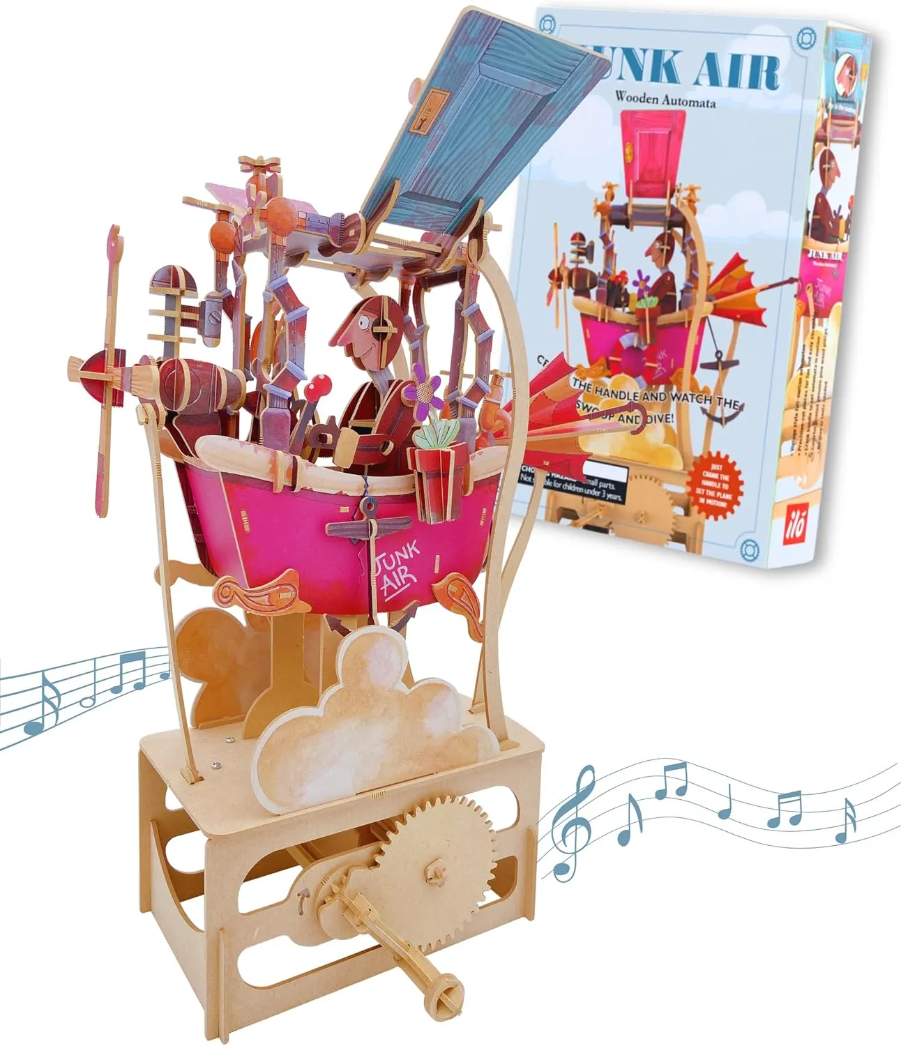 Toys Brainteaser$ Unique Gift$ Decor$ Music Box Optional Not Included$ Junk Air il�� 3D Puzzles for Adults$ DIY Mechanical Wooden firmly yardstick empress Puzzle Model Kit for Adults & Teens$ Building Sets for Kids 14 $ STEM 