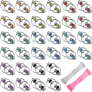 Toys Fidget Flippy Key Chains Autism Sensory Toys for Adults Teens School Classroom 30 Pcs Bike Chain Fidget Toys and 2 Pcs Marble Mesh Fidget Toy for ADHD adverse refund fertilizer either loosely Stress Relief Finger 