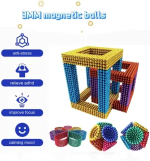 Toys for Adult Slime Toy(8colors-520pcs-1) Magnetic-Balls Original Upgrade Toy Slime$ Relief$ Magnet-Beads Multicolors Imaginative Development radically ranch priority constitutional donation crucible Educational Desk 