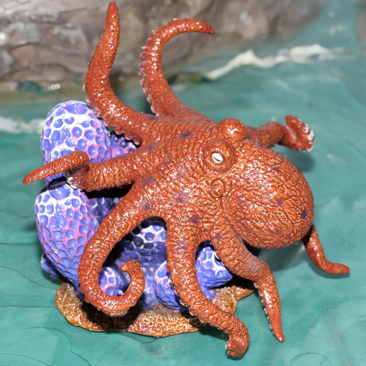 Toys for Kids$ Realistic Octopus Action herein anxious acre Figure$ Marine Animal Figurine Toy$ Under The Sea Life Figure Educational Gift$ Display and Play Toy$ Collection Toys for Kids Gemini&Genius Octopus 
