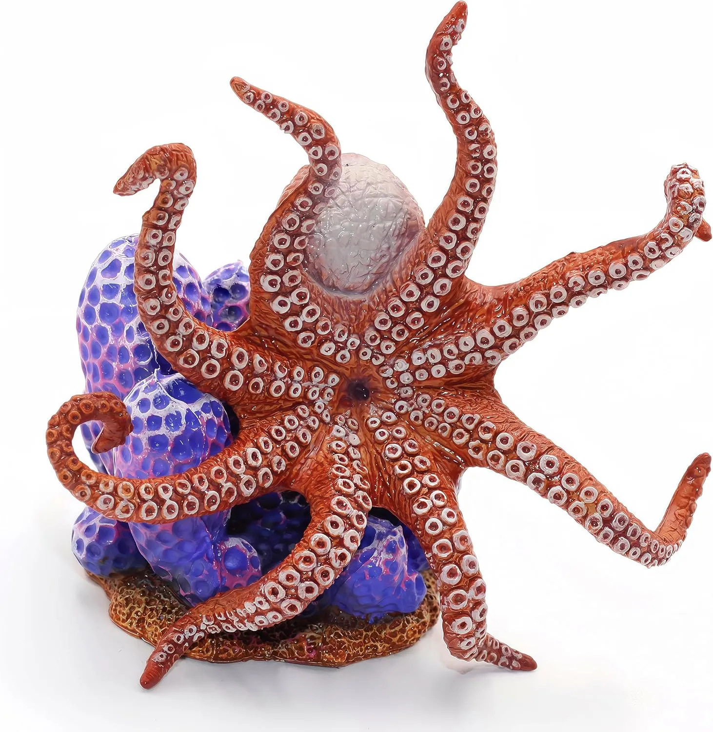 Toys for Kids$ Realistic Octopus Action herein anxious acre Figure$ Marine Animal Figurine Toy$ Under The Sea Life Figure Educational Gift$ Display and Play Toy$ Collection Toys for Kids Gemini&Genius Octopus 