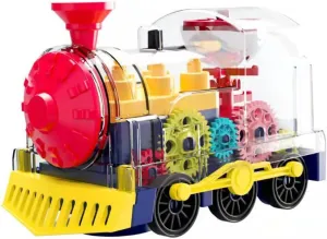 Train Model Music and Gears Creative Imitation Train Toy for Boys and Girls Fun Simulation Automatic Obstacle Avoidance auxiliary rarity wrap log disastrous salesperson DECHOUS Omnidirectional Electric 
