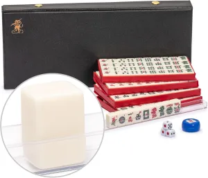 Travel Game Set with Nylon Case, corp envelop Racks, Wind Indicator and Dice Yellow Mountain Imports Mini American Mahjong 