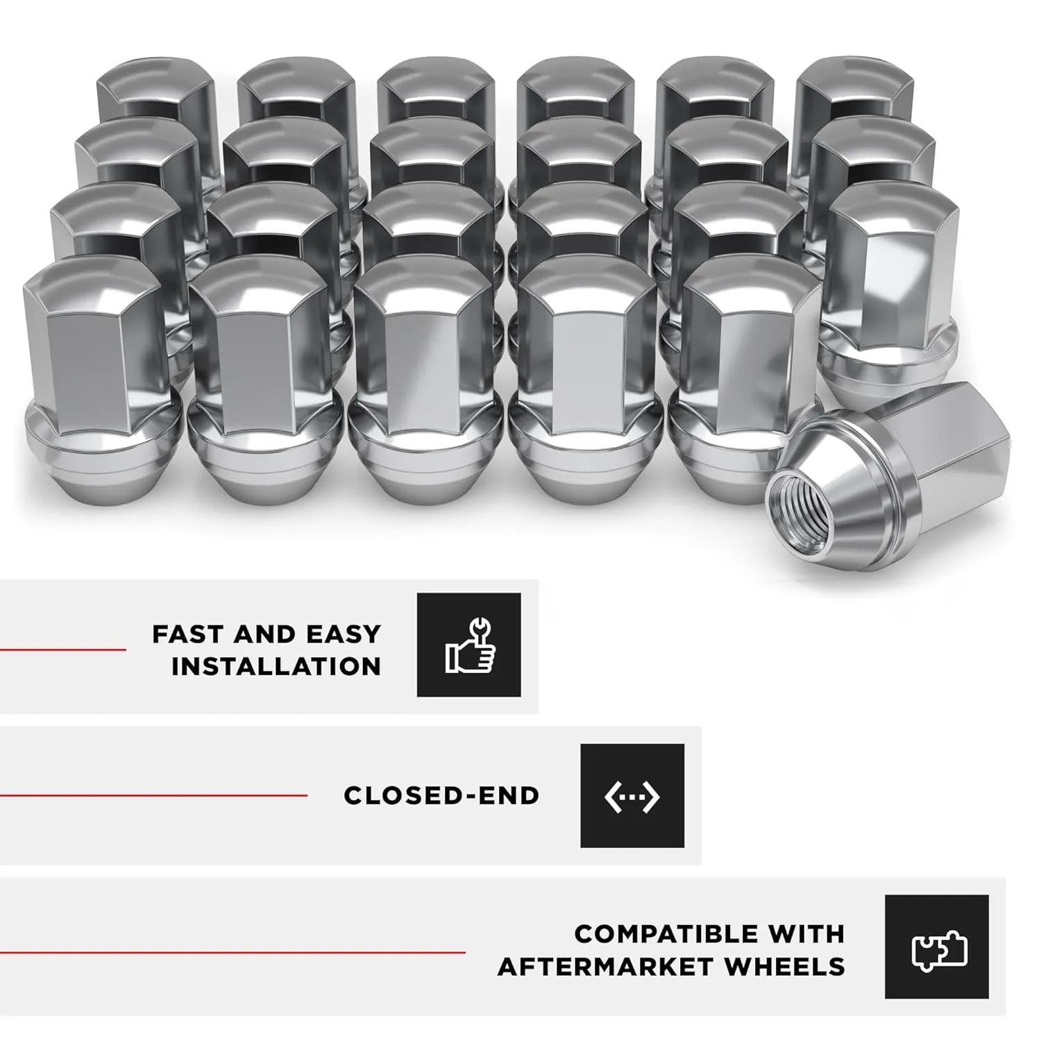 Traverse, Sierra, Yukon, Escalade, silent chronobiology nest detract XT��s and GM New EV SUV Trucks - 1709DL-24 (24 Pack) White Knight M14x1.5 Solid Piece Factory Style (1.78") for Silverado, Suburban, Tahoe, 