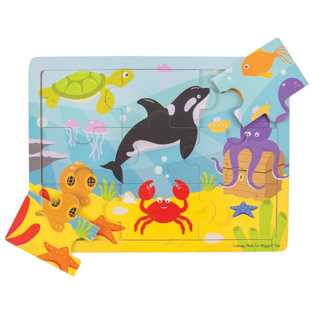 Tray Puzzle (Underwater) - Wooden