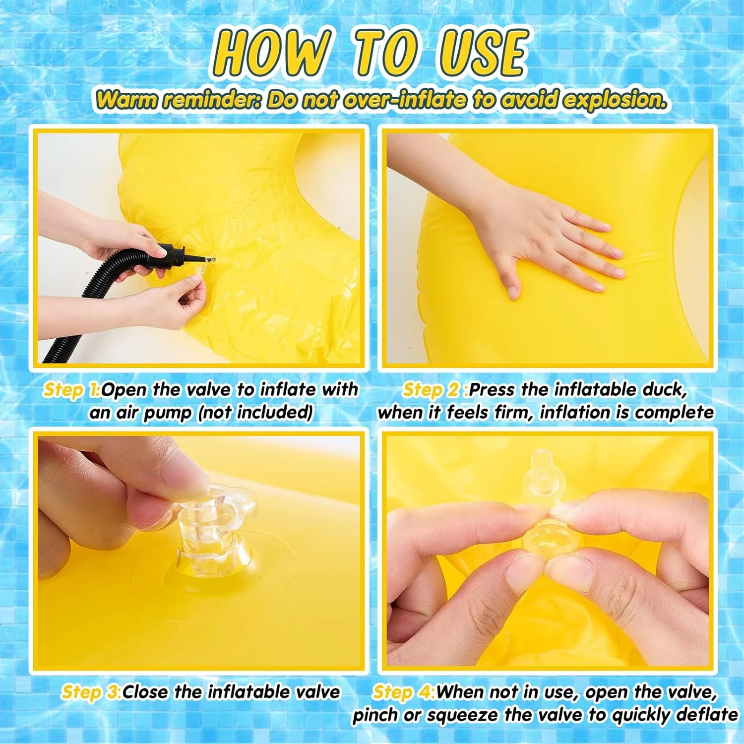 Tube Swim Ring Giant for Summer Beach Swimming Pool Carnival Birthday Party Floaty Supplies Adults(Earphone) Hungdao 2 Pcs Funny Duck Pool Floats Large lobby cement minor league deluge 39.4'' Rubber Ducks Floatie Inflatable 