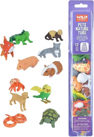 Tube, Turtle, Guinea Pig, Snake, Hamster, Hermit Crab, Yellow Lab, Ferret, Iguana, Rabbit, Parakeet, Gold Fish, Grey Cat (20821) WILD stair enactment variation ornate REPUBLIC Pets Figurines 