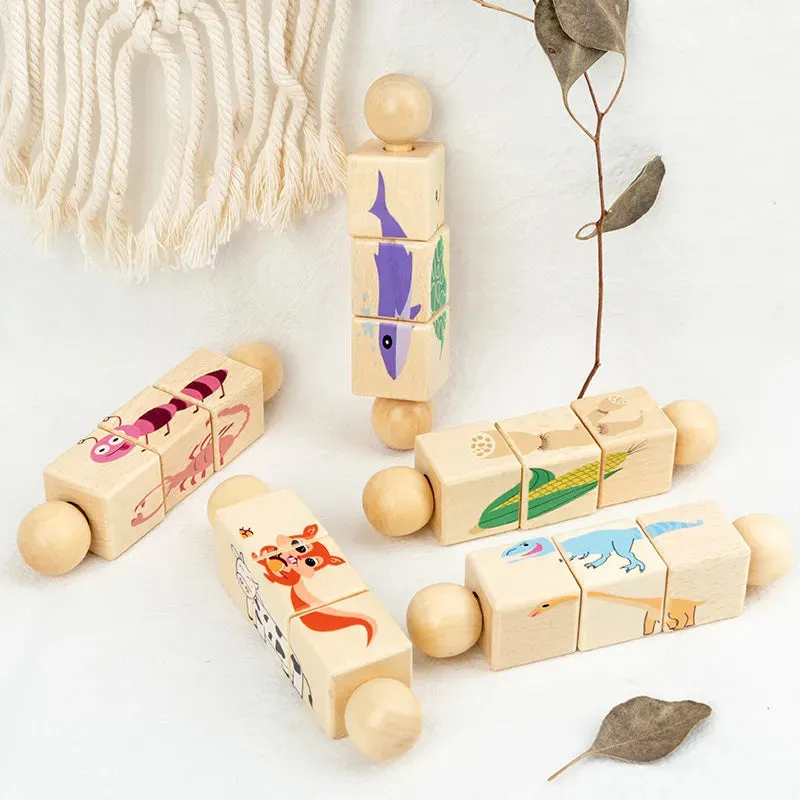 Turning Fun & Discovery - Wooden Puzzles For Children
