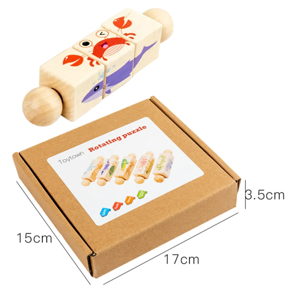Turning Fun & Discovery - Wooden Puzzles For Children
