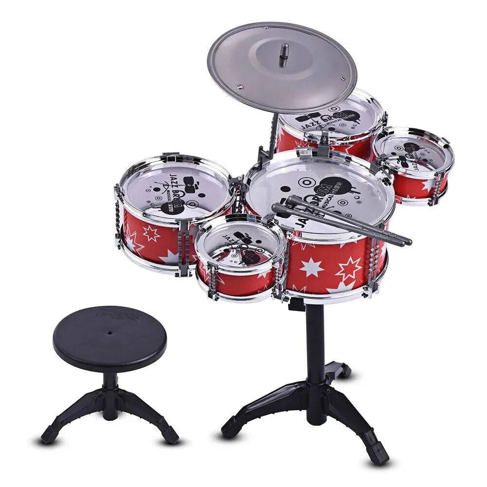 US 1-2 Pc Kid Toddler Drum Set Kit Musical Percussion Instrument Educational Toy