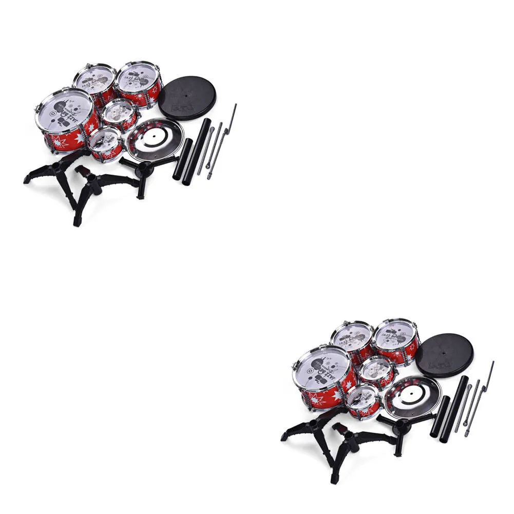 US 1-2 Pc Kid Toddler Drum Set Kit Musical Percussion Instrument Educational Toy