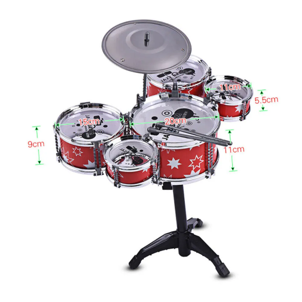 US 1-2 Pc Kid Toddler Drum Set Kit Musical Percussion Instrument Educational Toy