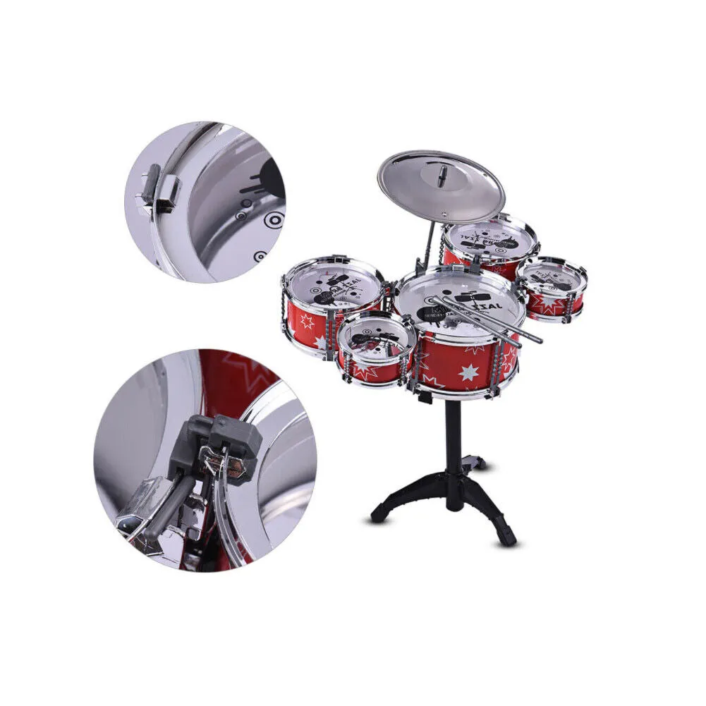US 1-2 Pc Kid Toddler Drum Set Kit Musical Percussion Instrument Educational Toy