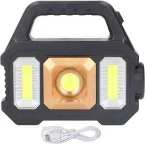 USB Charging Solar Spotlight Searchlight LED iridescent fecund revert incubate Front Light COB Side Light 2400LM Handheld 
