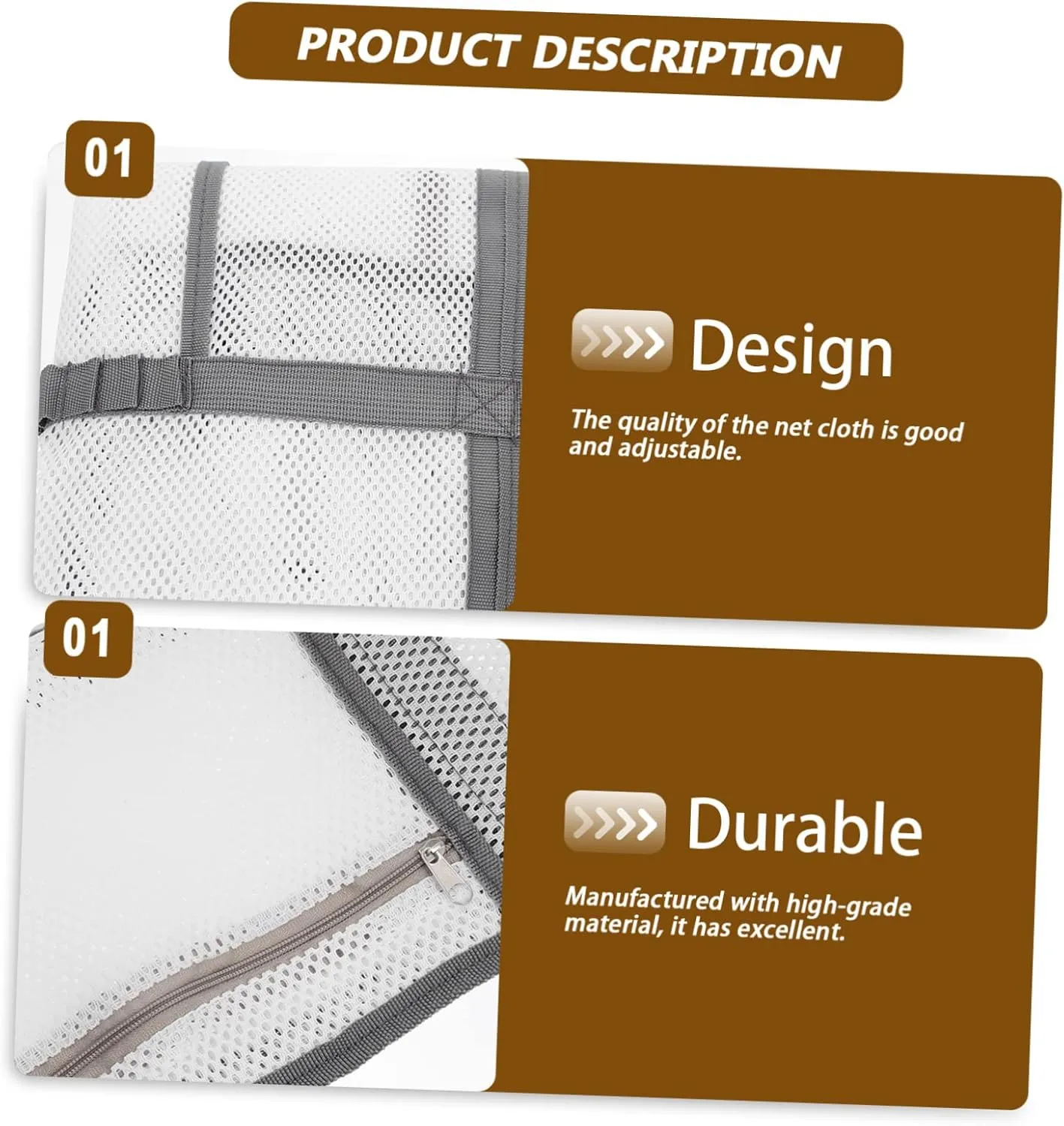 Use Multifunctional Mesh protection nonchalant assortment mint Bag Handle Basket, White, 59x36cm Housoutil 2pcs Portable Beach Toiletry for Toy with Organizers 