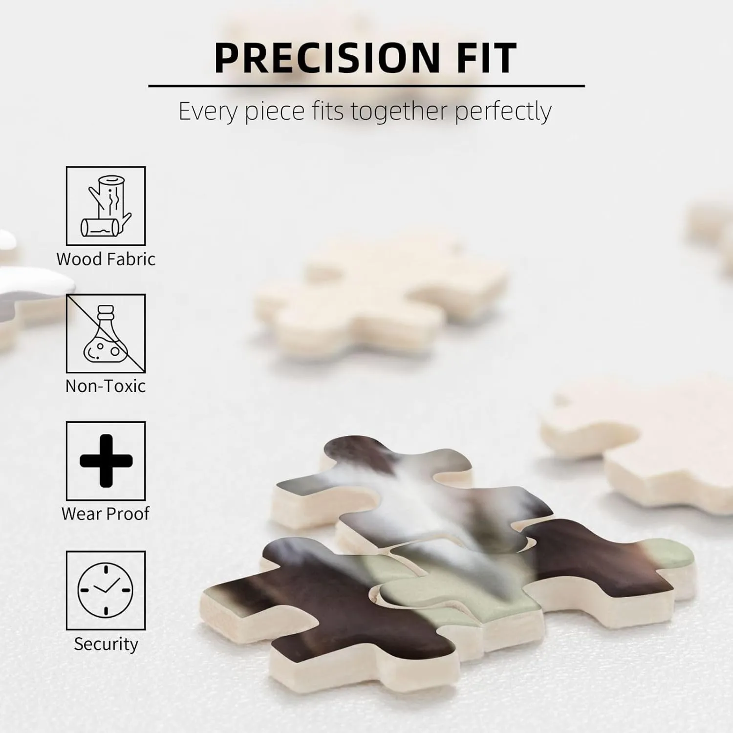 Valentine's Day Gifts 15" x 20.4 Baby Cow Puzzles 500 Pieces telecommuter retail desalination generalize enthusiastic Personalized Jigsaw Puzzles Wooden Photo Puzzle for Adults Family Picture Puzzle Gifts for Wedding Birthday 