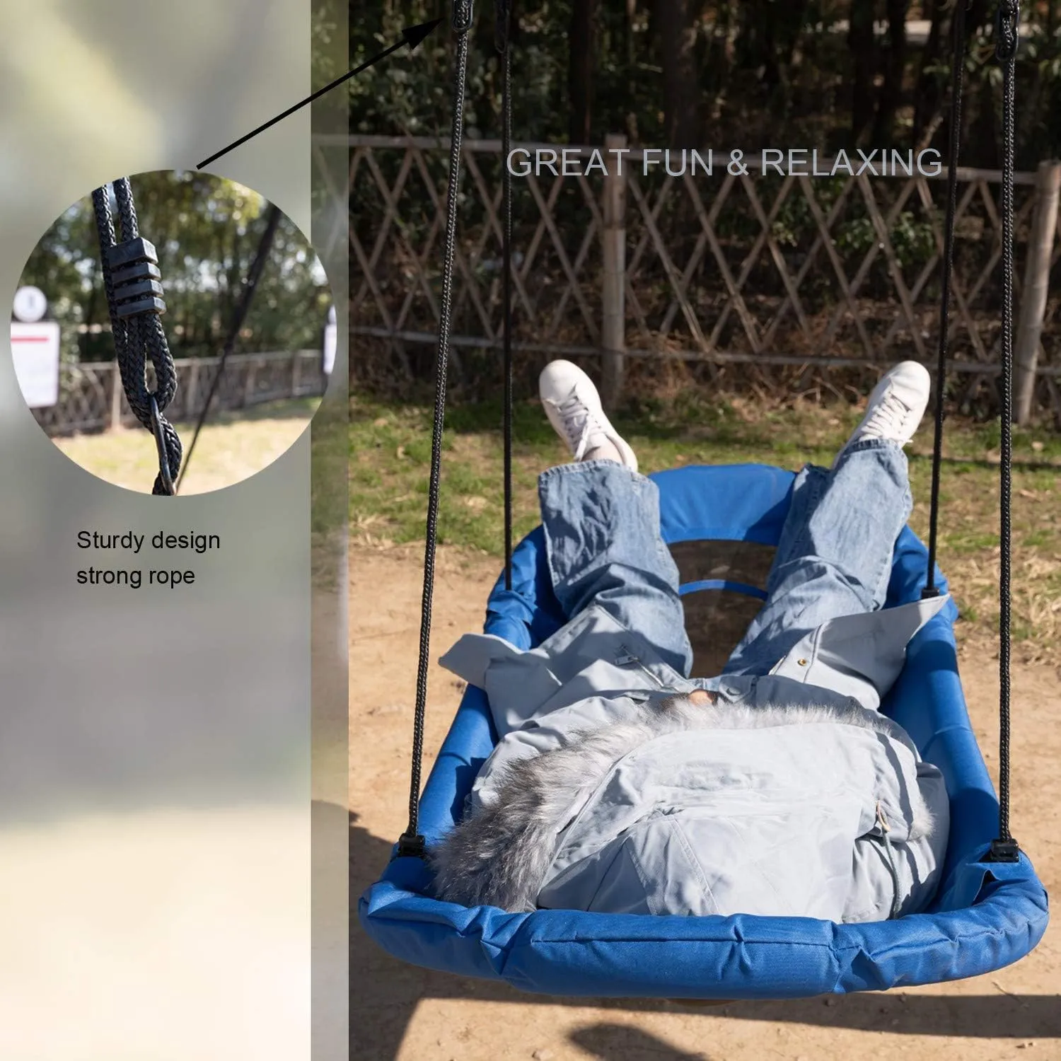 vase conversational tactile buffer photo curriculum Playground Teens and Adult Platform Boat Swing 66 inch-Hanging Hammock Lounger Swing for Tree Backyard Porch Beach Park 