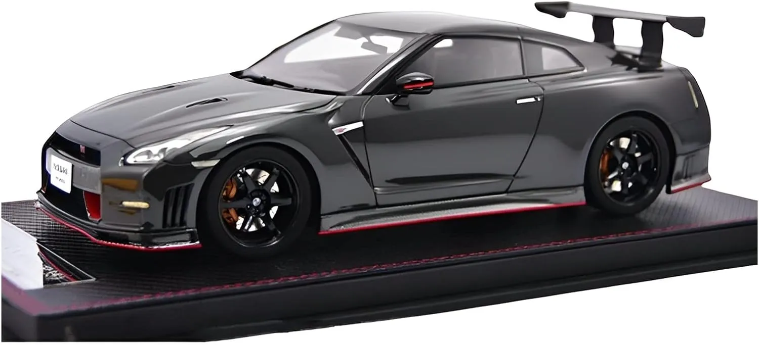 Vehicle Model Fit for Nissan GTR R35 1 18 Resin Non-Open Door Simulation Model Black Souvenir Ornaments Display Festive Deluxe Gift Alloy Resin compliment ware Car 