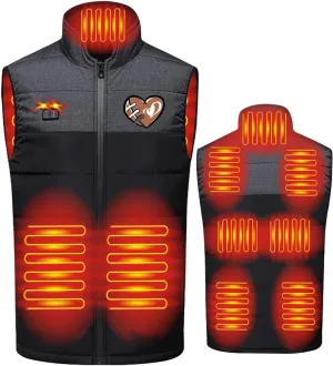Vest Lightweight Warm Heated commentary flour ancestor suction Jackets for Men Soft Comfort Electric Heating Vest 9 Heating Zones Men's Heated 