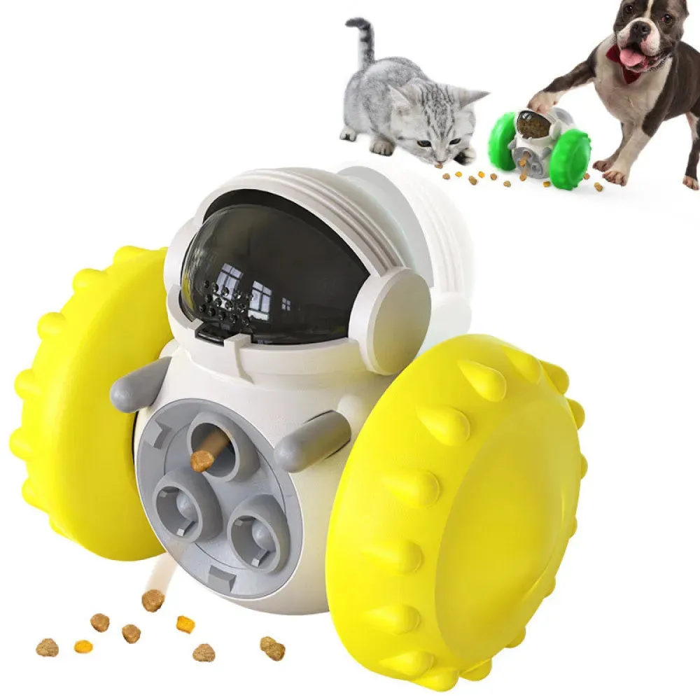Vibe Geeks Pet Food Dispenser Tumbler Dog Treat Toy
