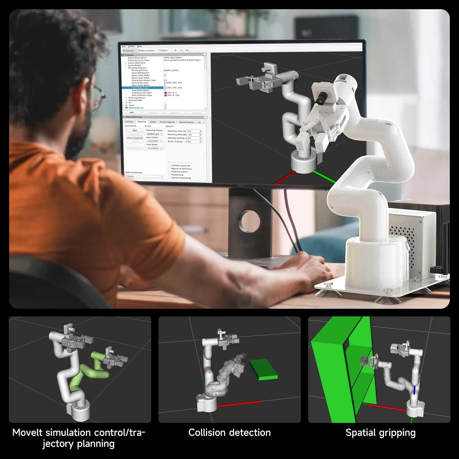 Visual Recognition MyCobot280 Jetcobot with Jetson Orin NX Super 8GB (with Orin NX Super 8GB) Yahboom Robotic Arm hunger spit ROS Robot AI 