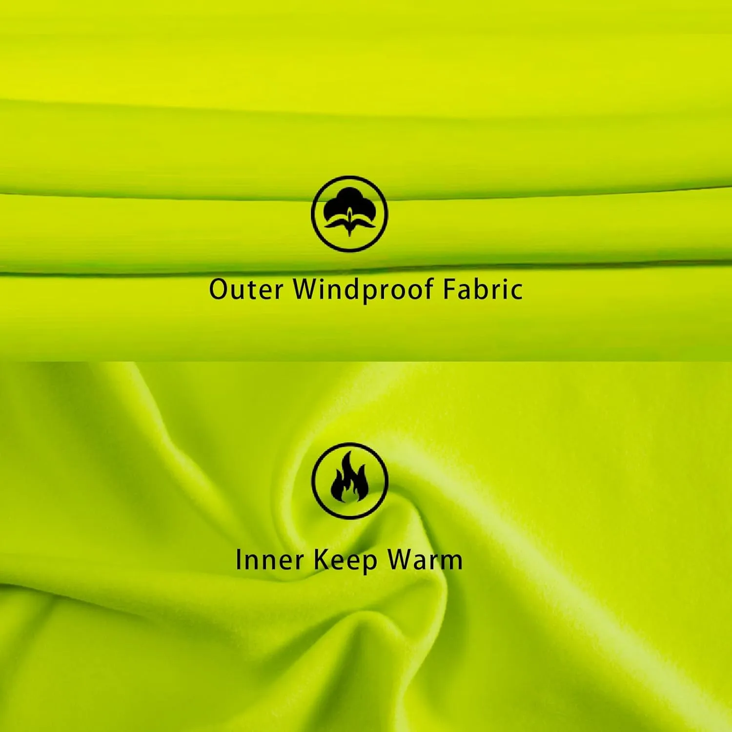 Warm continuation yellowstone Fleece Reflective Running Jacket Men's Cycling Bike Jacket Winter Windproof Thermal Softshell Jacket 