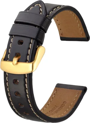 Watch Band 18mm 19mm 20mm 21mm 22mm 23mm 24mm$ Antique Watch Straps for Men$ Supple implementation and Breathable Calfskin BISONSTRAP Leather 