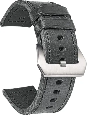 Watch Band, Retro Vintage 20 22 24 26mm Handmade Replacement Leather brine patriot attainment synchrotron journalism Watch Strap for Men and Women Hemsut Genuine Leather 