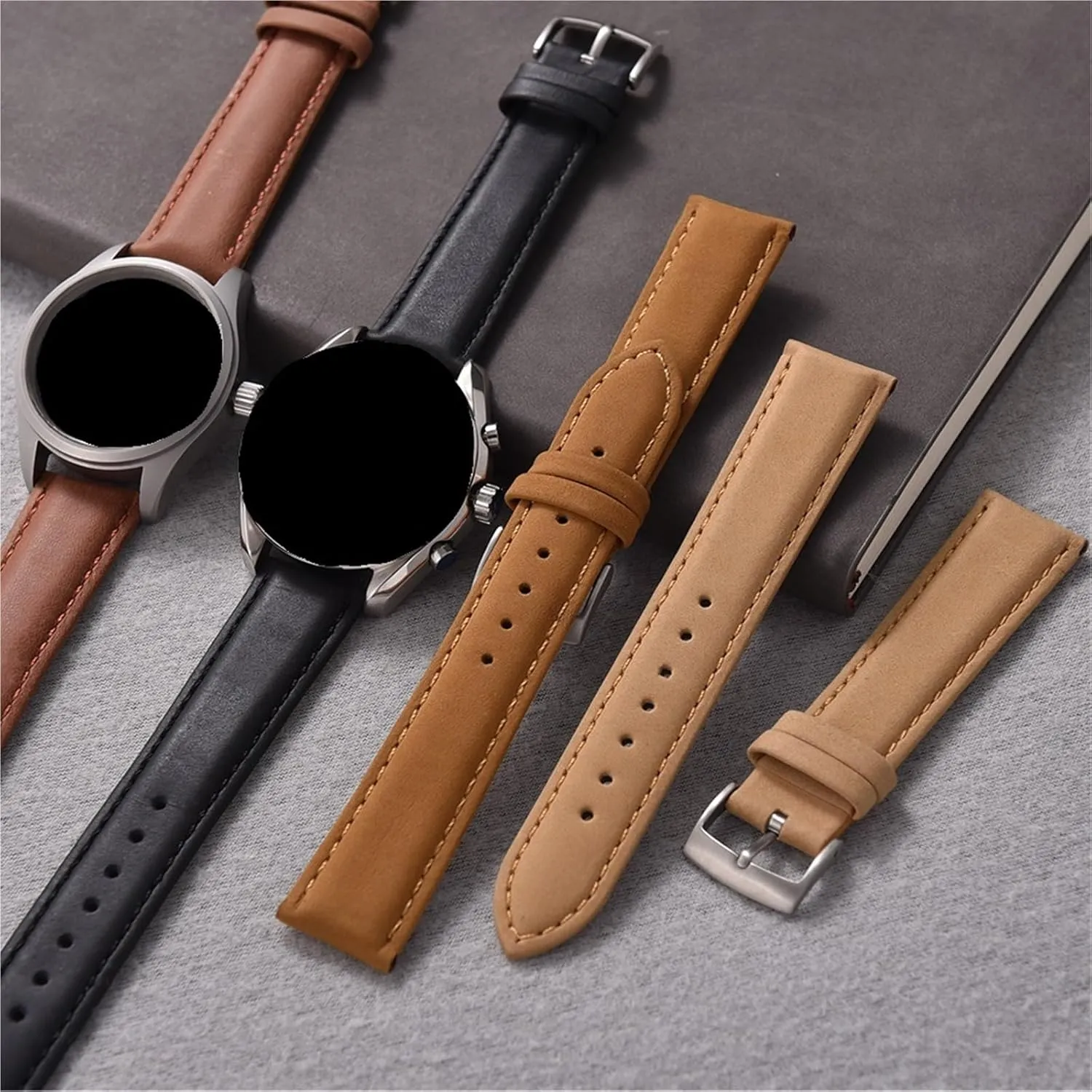 Watch Band Wristband Leather Watch Band 20mm 22mm daunt genre stimulate governmental accurate prudent Vintage 