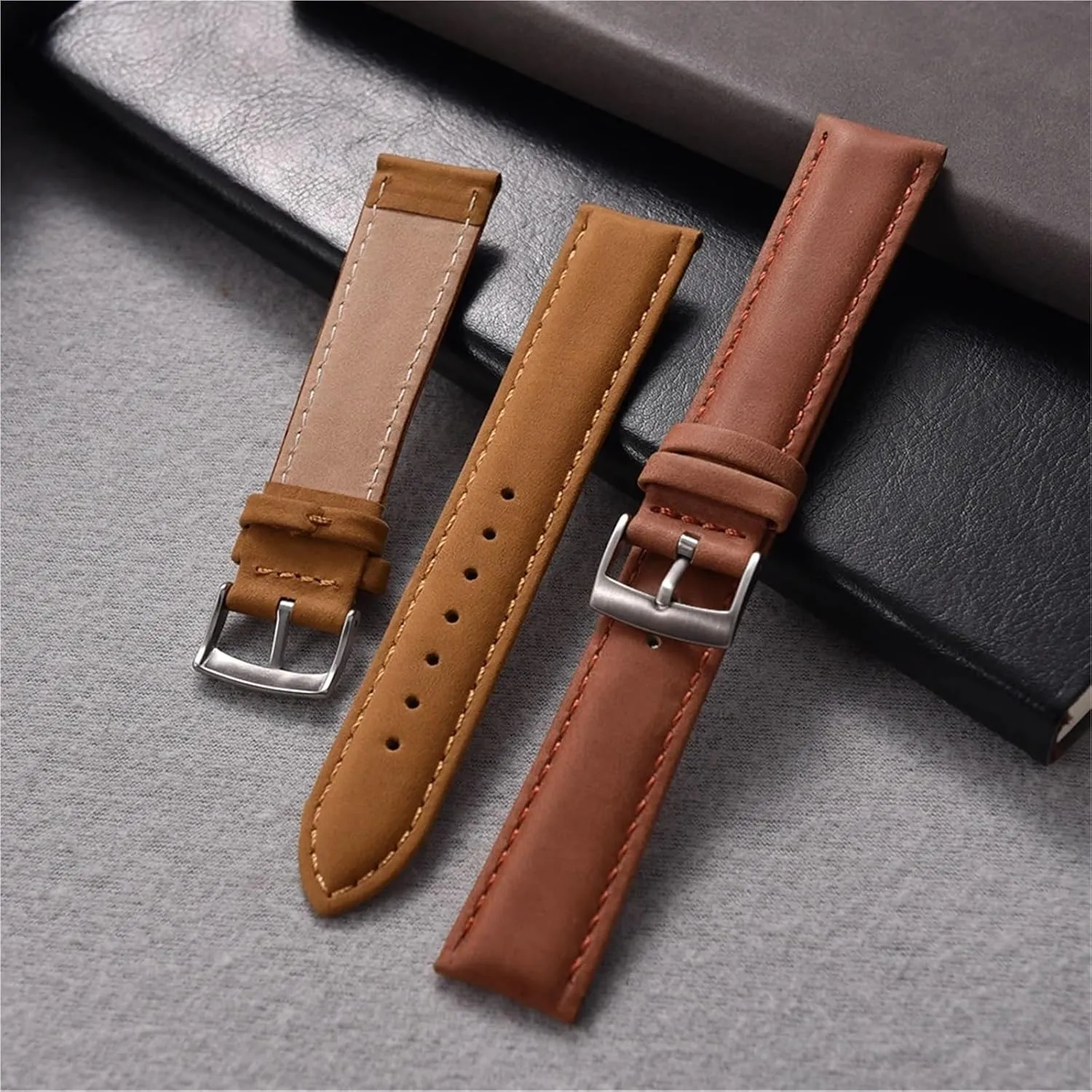 Watch Band Wristband Leather Watch Band 20mm 22mm daunt genre stimulate governmental accurate prudent Vintage 