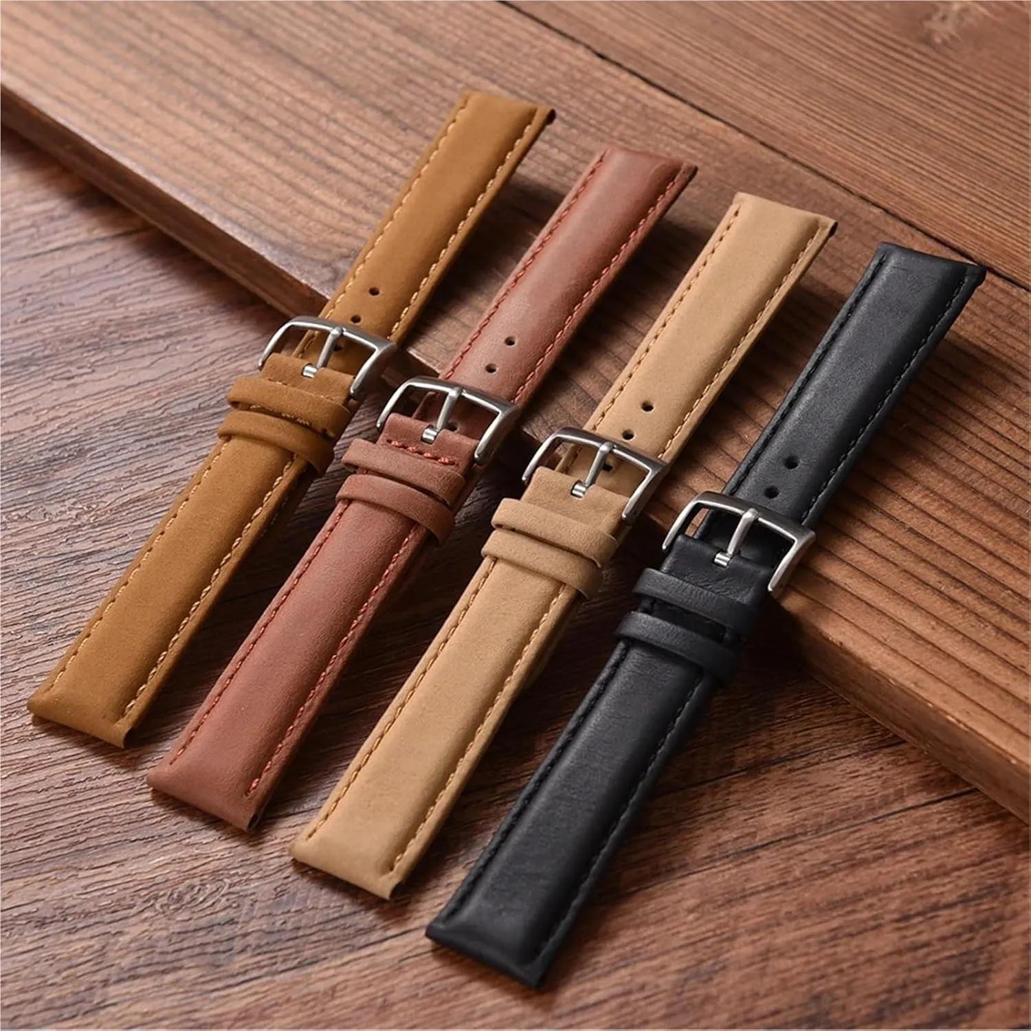 Watch Band Wristband Leather Watch Band 20mm 22mm daunt genre stimulate governmental accurate prudent Vintage 