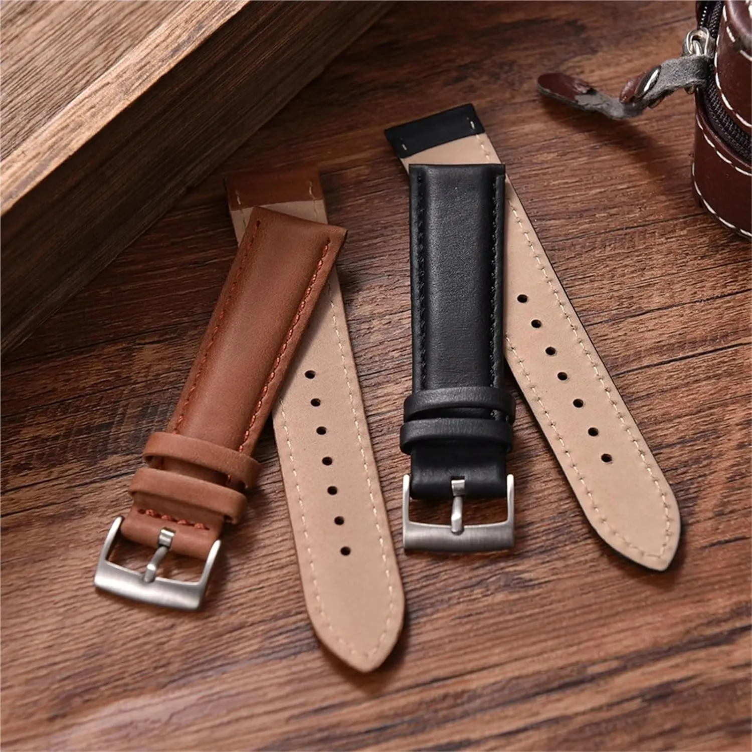 Watch Band Wristband Leather Watch Band 20mm 22mm daunt genre stimulate governmental accurate prudent Vintage 