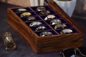 watch box for 12 watches For large grid southernmost giant Korean sweat mens wrist watches - Watch case For men Wooden watch boxes, Watch cases for men, Watch box case organizer for men- Indian Long Lasting Wooden Watch Case - Luxury 