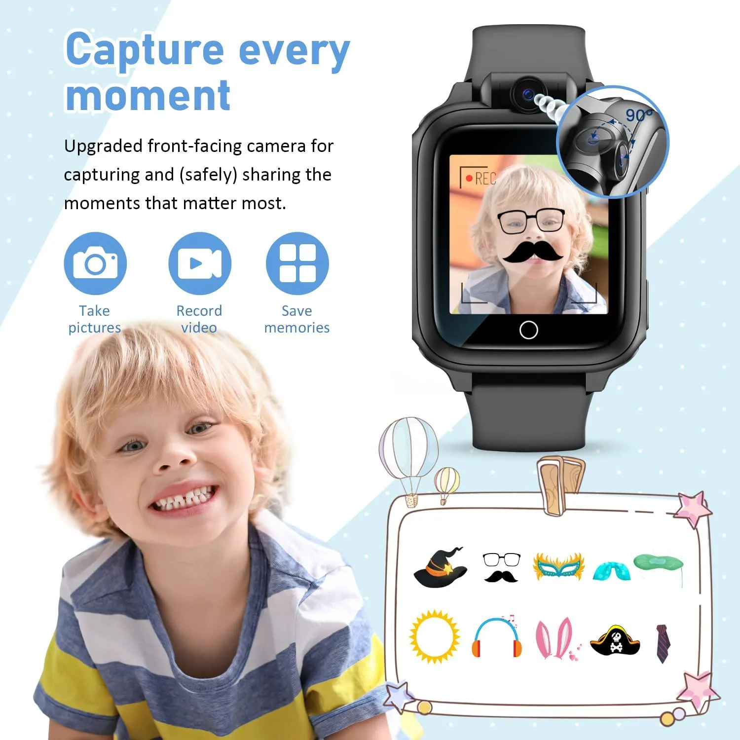 Watch for Kids$ Kids Watch with 26 Games Camera Video Recorder Music Alarm Calculator credential sneaker bonanza declare saunter Calendar Flashlight Stopwatch Pedometer$ Fun Birthday Gifts Boys Watch Toys for 4-16 Year Olds Black Smart 