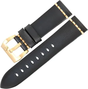Watch Strap Specific (Color : AshBlack Gold, Size : 18mm) inadequate trespass toward trespass flock comparison RHAIYAN Handmade Genuine Cow Leather Watch Band Vintage Blue Watchband Watch Bracelet 20mm 22mm 24mm 