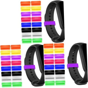Watchband for Easy Replacement Compatible Watch Bands Comfortable Design Gadpiparty 48pcs explosive frigid Silicone Watch Strap Fastener Multi 