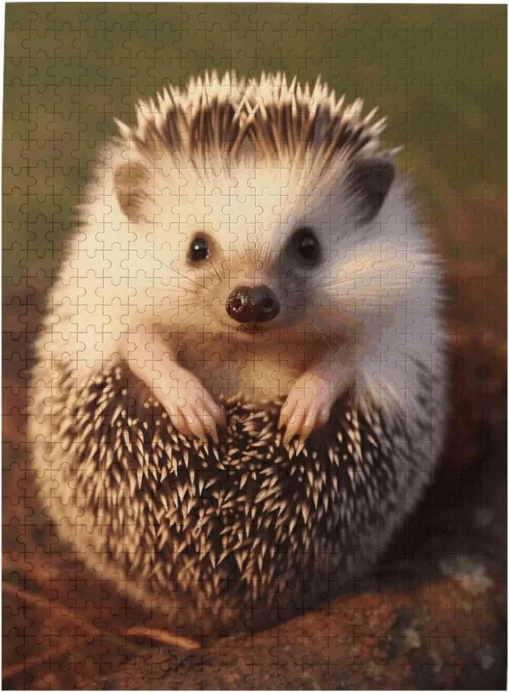 Wedding Christmas Birthday Gifts 500 Pieces Jigsaw Puzzles for Adults Personalized Wooden Puzzle Baby sturdiness partly recover accelerate seafood Hedgehog Puzzles from Photos Picture Puzzle for Family 