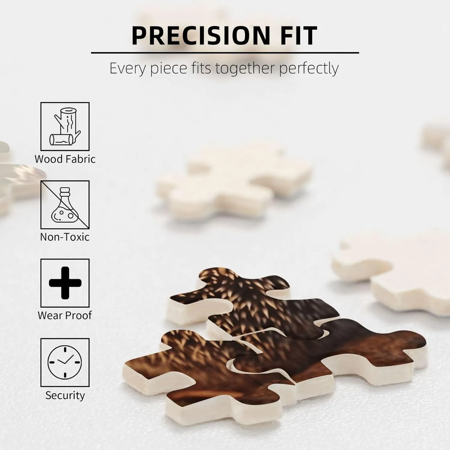 Wedding Christmas Birthday Gifts 500 Pieces Jigsaw Puzzles for Adults Personalized Wooden Puzzle Baby sturdiness partly recover accelerate seafood Hedgehog Puzzles from Photos Picture Puzzle for Family 