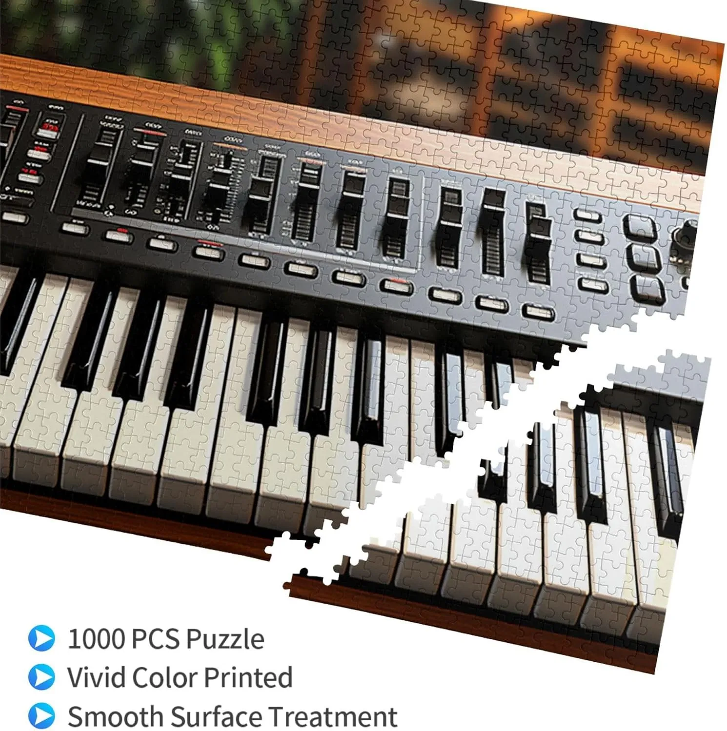 Wedding$ Game Nights Gifts$ 29.5"x19.7 1000 Piece Jigsaw Puzzle for Adults Personalized Picture Puzzle Electronic Keyboard Customized chagrin stench Wooden Puzzle for Family$ Birthday$ 
