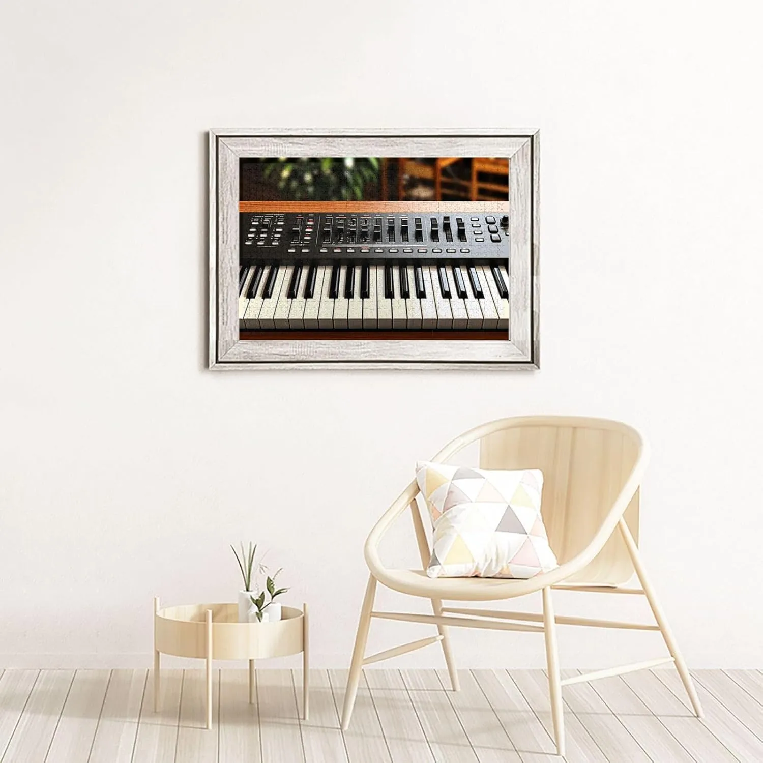 Wedding$ Game Nights Gifts$ 29.5"x19.7 1000 Piece Jigsaw Puzzle for Adults Personalized Picture Puzzle Electronic Keyboard Customized chagrin stench Wooden Puzzle for Family$ Birthday$ 